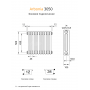 Радиатор Arbonia 3050/10 секций боковое подключение цвет белый RAL 9016 Радиатор Arbonia 3050/10 секций боковое подключение цвет белый RAL 9016